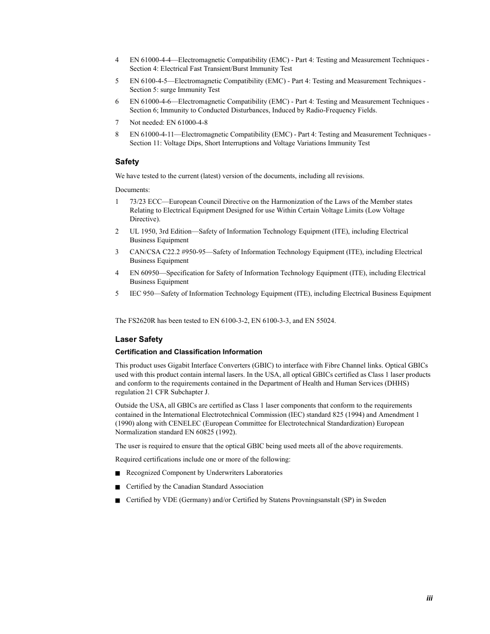 Chaparral FS2620R User Manual | Page 5 / 100