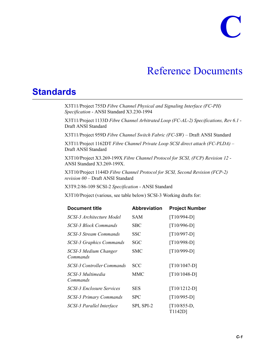 Reference documents, Standards | Chaparral FS2620R User Manual | Page 87 / 100