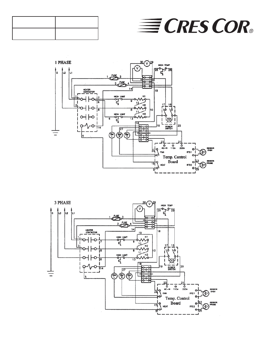 Wiring diagram | Cres Cor RO151FUA18B-Q1 User Manual | Page 12 / 13