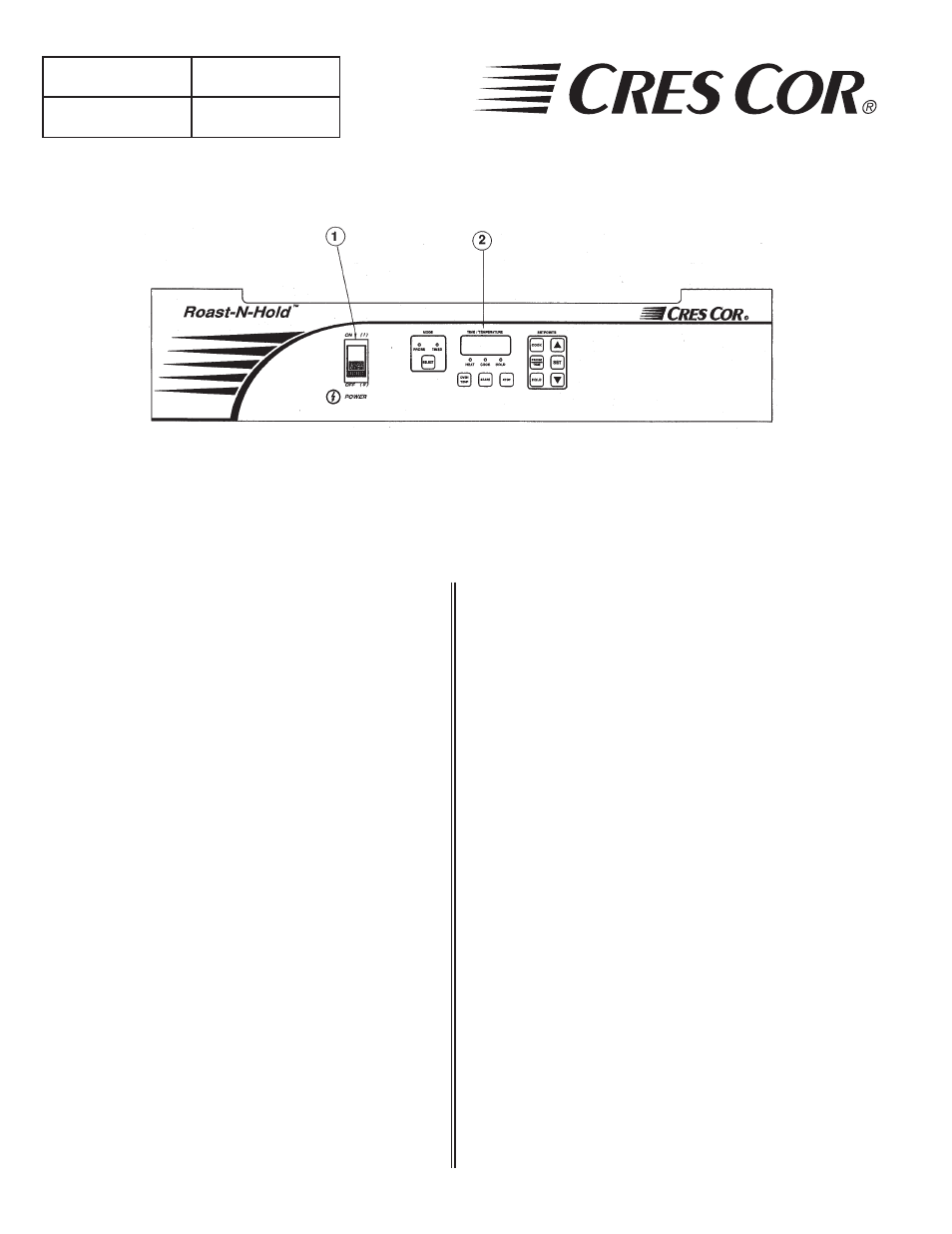 Replacement parts, Hot unit replacement parts | Cres Cor RO151FUA18B-Q1 User Manual | Page 8 / 13