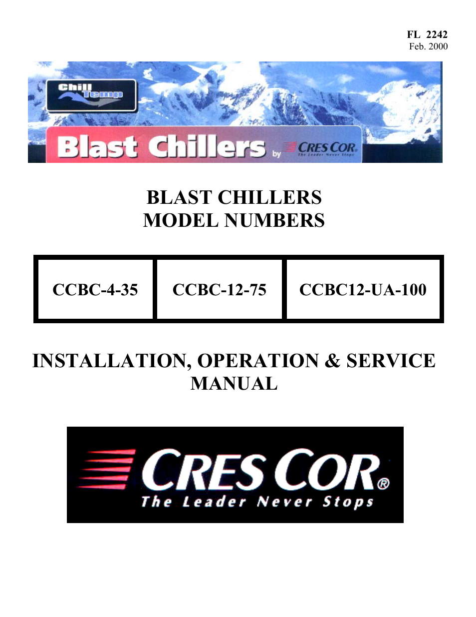 Cres Cor CCBC-4-35 User Manual | 43 pages