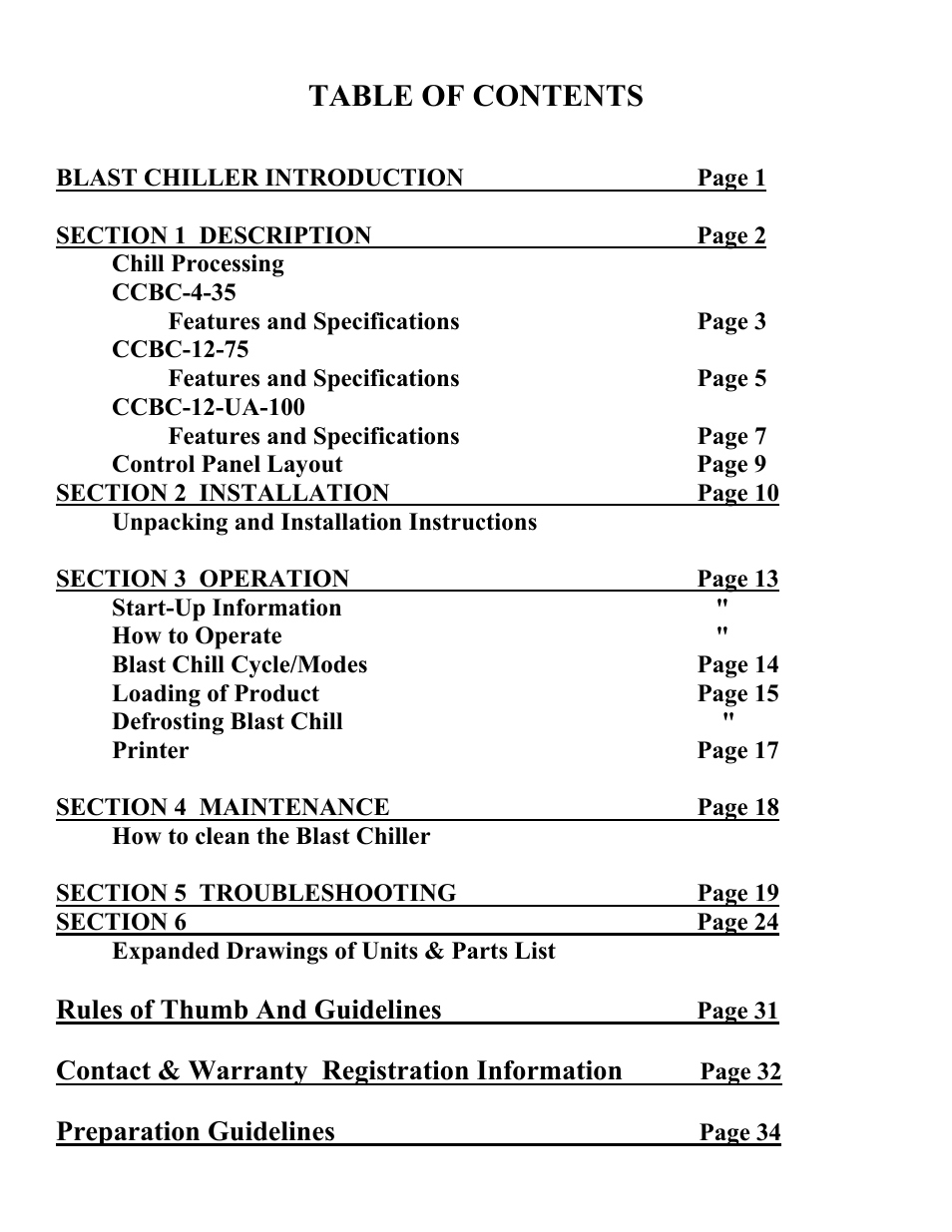 Cres Cor CCBC-4-35 User Manual | Page 2 / 43