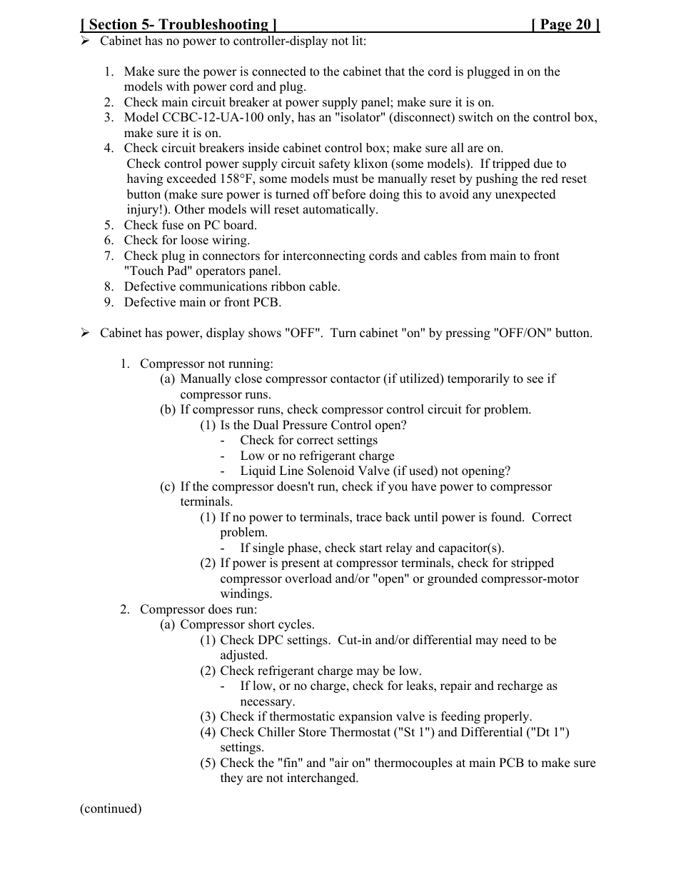 Cres Cor CCBC-4-35 User Manual | Page 23 / 43