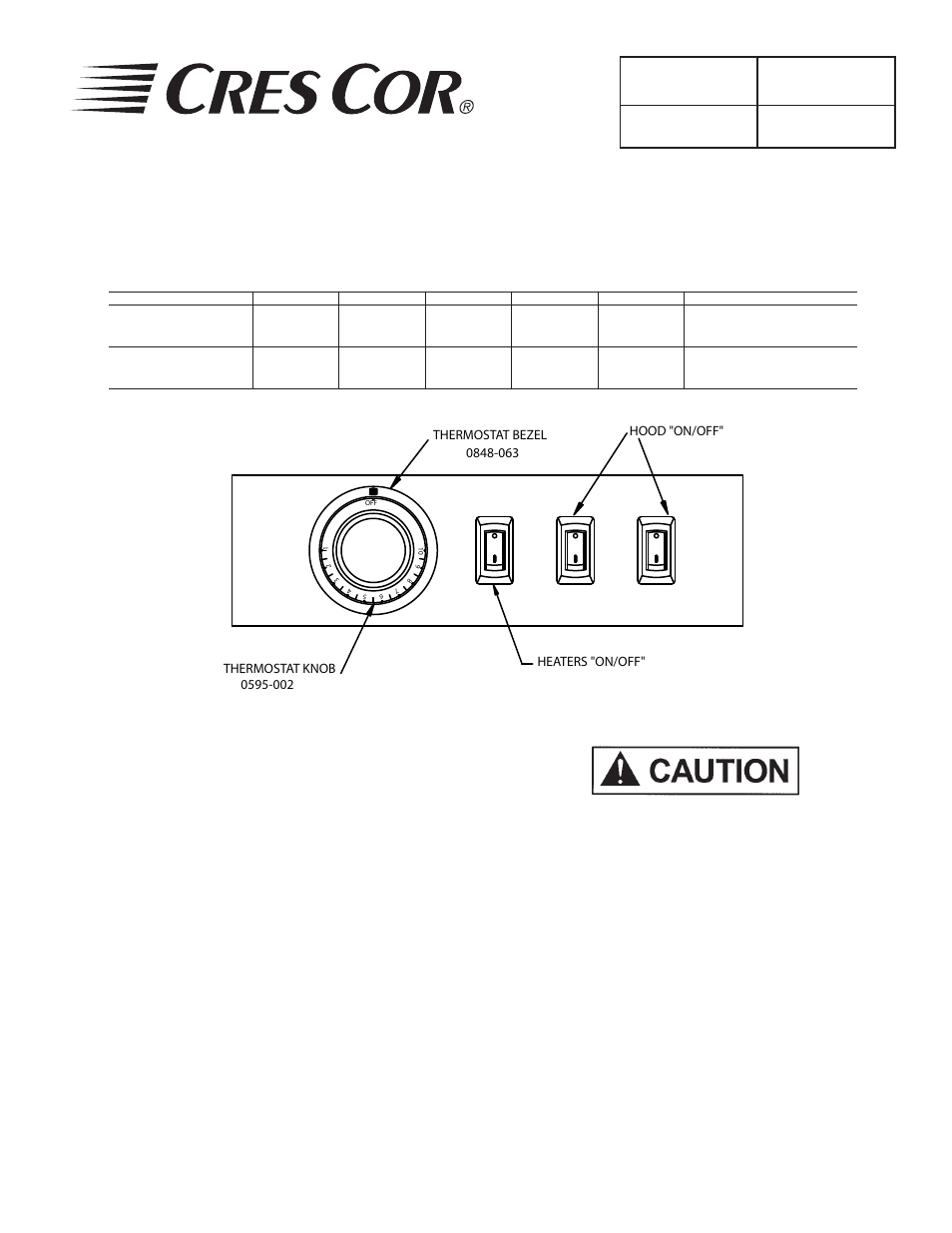 Cres Cor CSH-122-10 Series User Manual | 2 pages