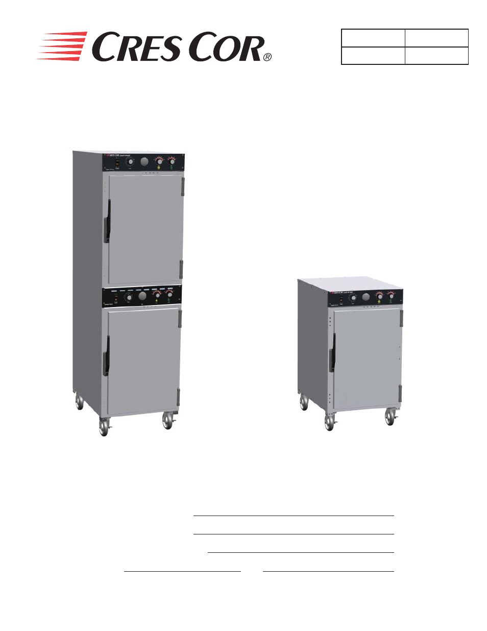 Cres Cor 1000-CH-SS-SPLIT User Manual | 14 pages