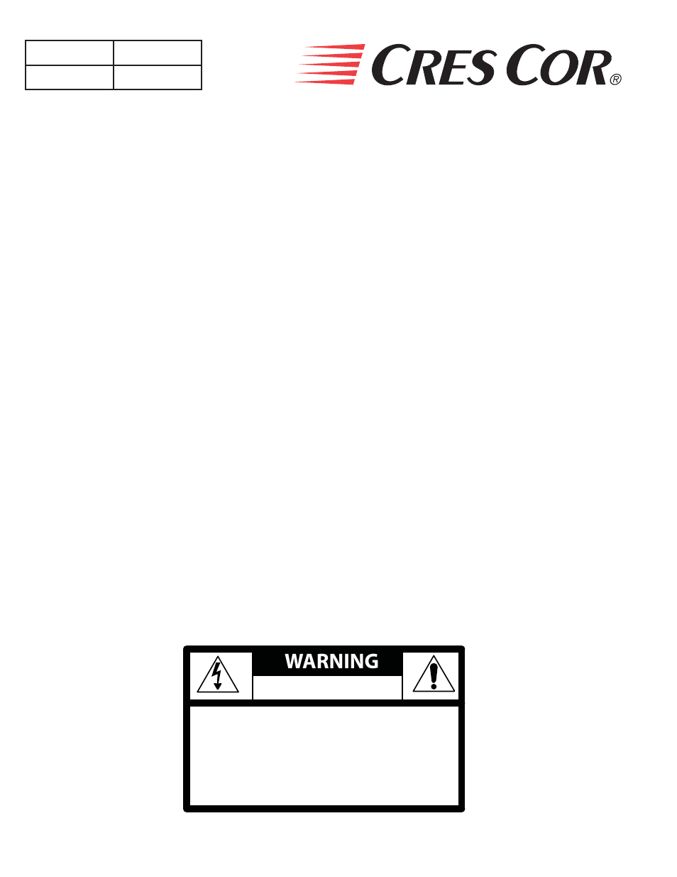 Cres Cor 1000-CH-SS-SPLIT User Manual | Page 2 / 14