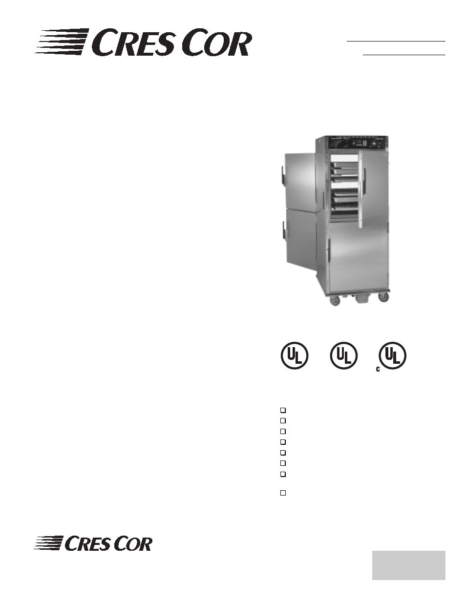Cres Cor CO-151-FPW-UA-12B-Q1 User Manual | 2 pages