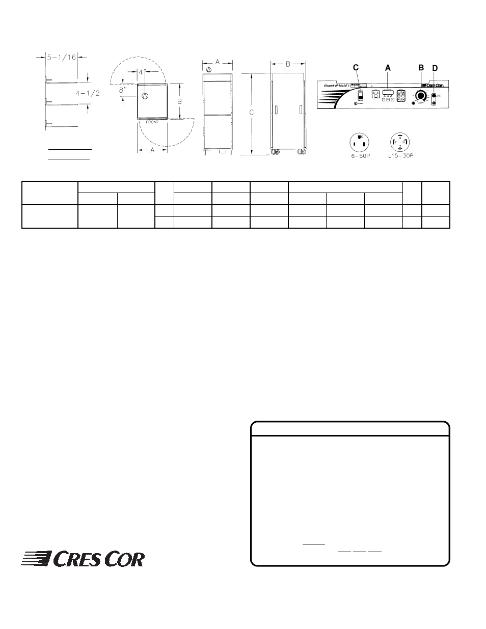 Cres Cor CO-151-FPW-UA-12B-Q1 User Manual | Page 2 / 2