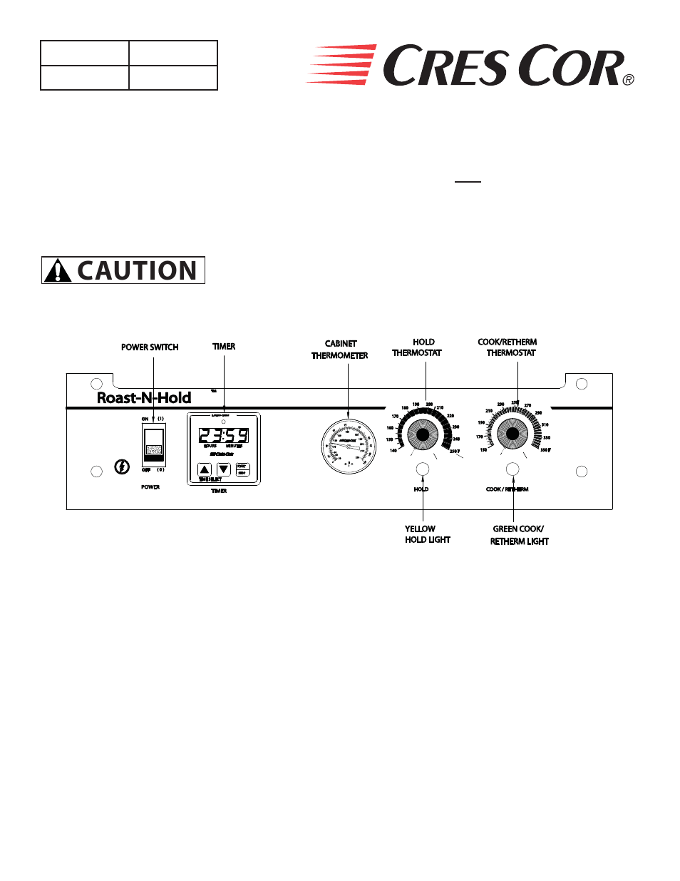 Caution, Operating instructions, Installation instructions (continued) | Roast-n-hold, Fl-2271, How to set timer, How to start unit, How to install cabinets, Ovens | Cres Cor CO-151-HUA-6B User Manual | Page 4 / 12