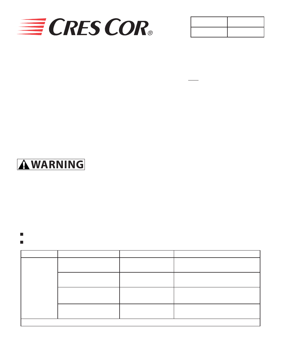 Warning, How to clean the unit, Before | Cres Cor CO-151-HUA-6B User Manual | Page 5 / 12