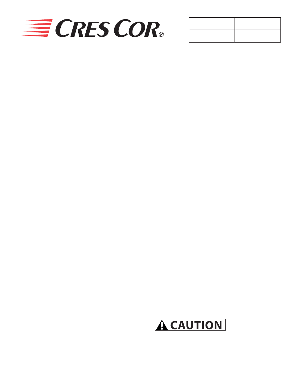 Caution, Operating instructions (continued) | Cres Cor CO151HUA6B-Q1 User Manual | Page 5 / 13