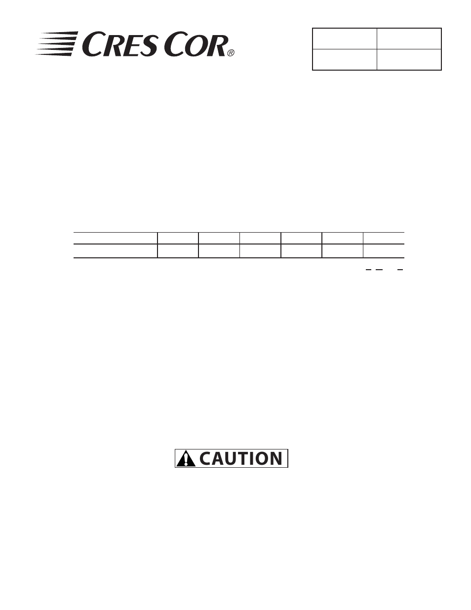 Caution, Installation instructions | Cres Cor FL-2291 User Manual | Page 3 / 10