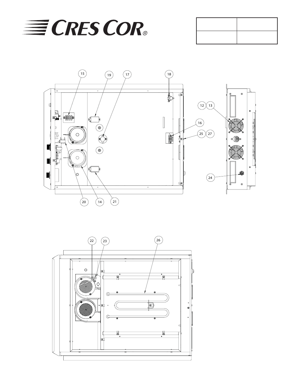 Replacement parts, Fl-2291 | Cres Cor FL-2291 User Manual | Page 9 / 10