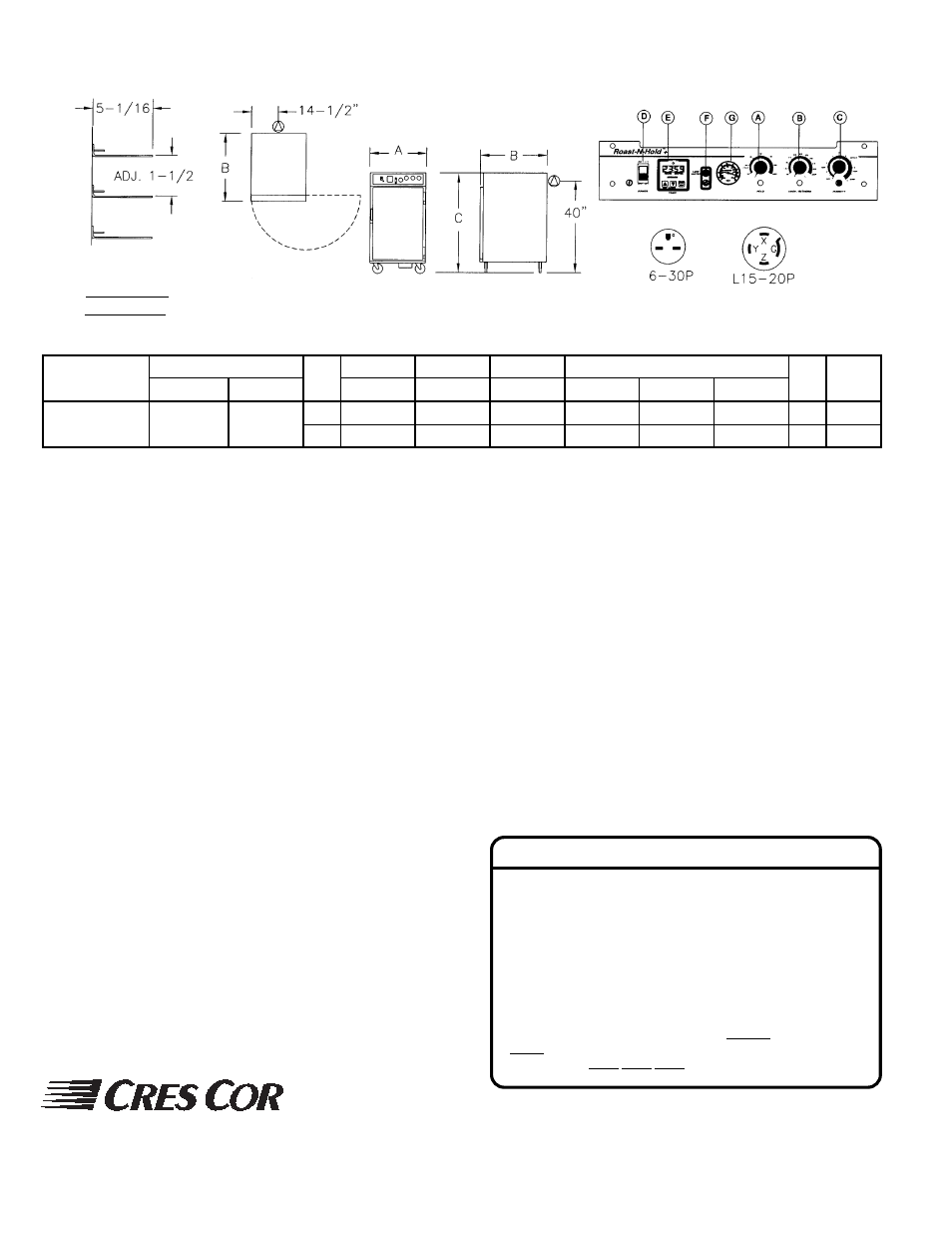 Co-151-hw-ua-6b | Cres Cor CO-151-HW-UA-6B User Manual | Page 2 / 2