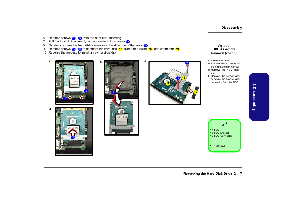 Disassembly | Clevo M860TU User Manual | Page 33 / 100