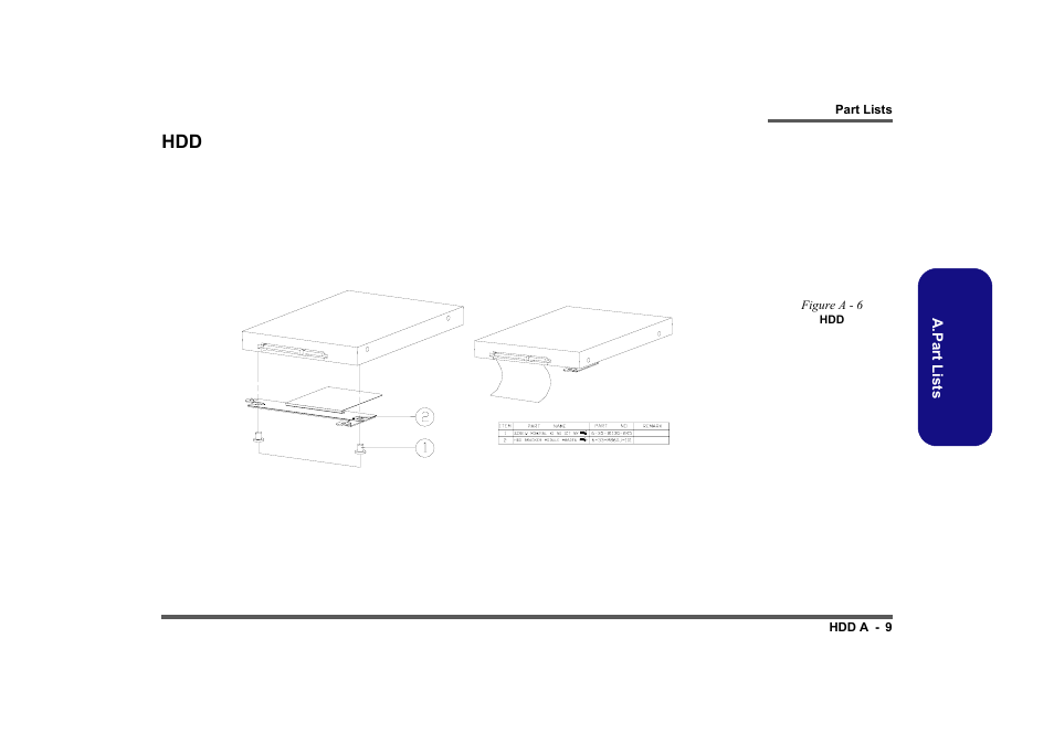 Figure a - 6 hdd | Clevo M860TU User Manual | Page 55 / 100