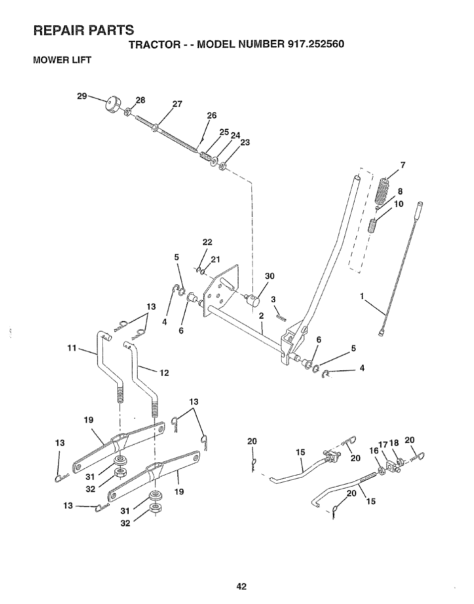Craftsman 917.252560 User Manual | Page 42 / 56