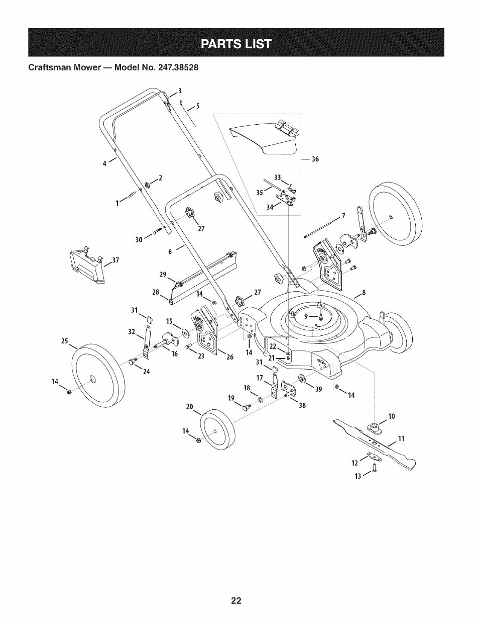 Craftsman 247.38528 User Manual | Page 22 / 56