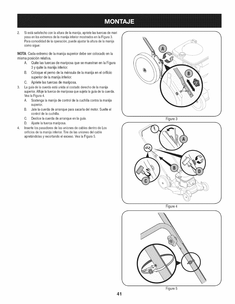 Montaje | Craftsman 247.38528 User Manual | Page 41 / 56