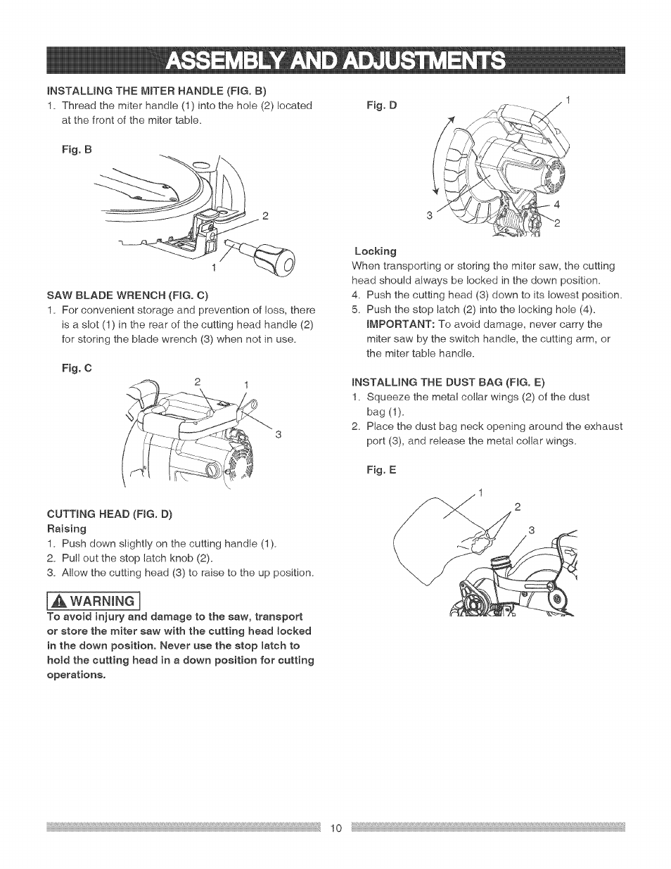 Craftsman 137.212290 User Manual | Page 10 / 28