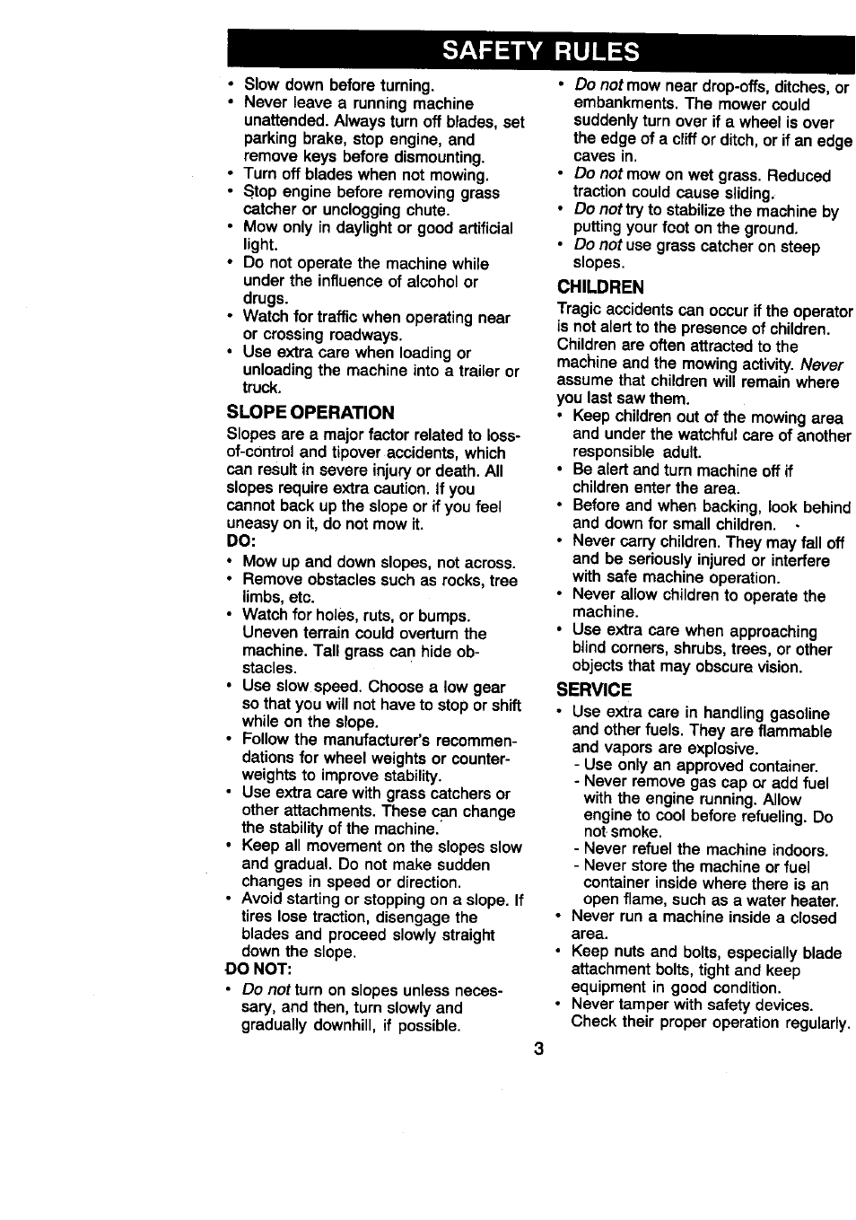Safety rules | Craftsman 917.270860 User Manual | Page 3 / 60