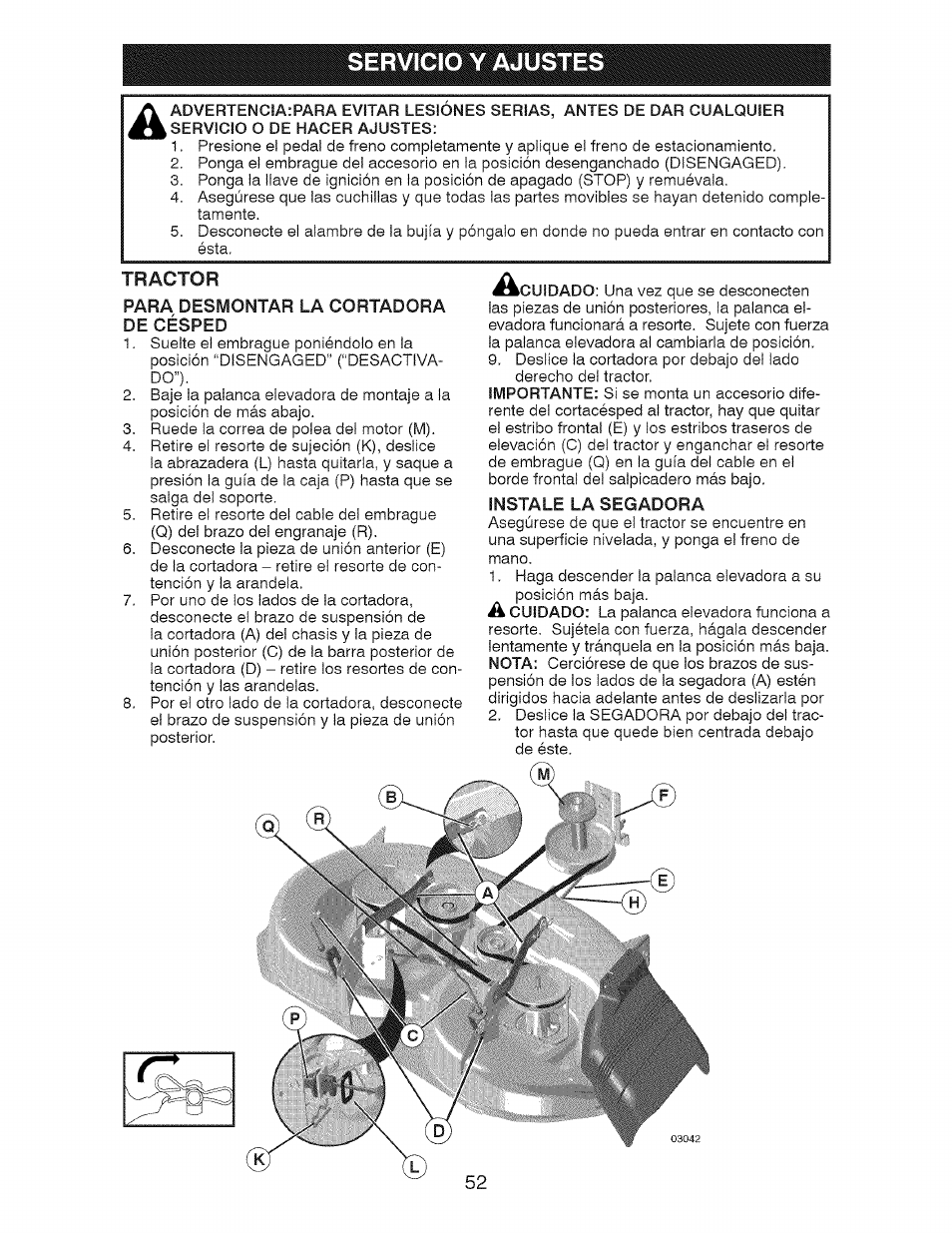 Servic | Craftsman 917.28726 User Manual | Page 52 / 64