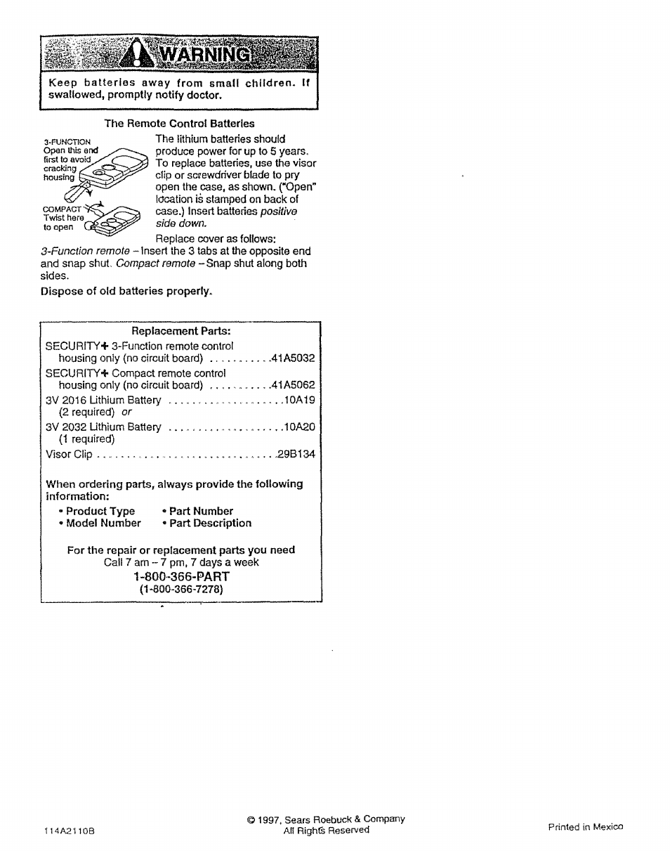 Craftsman 139.5368 User Manual | Page 2 / 2