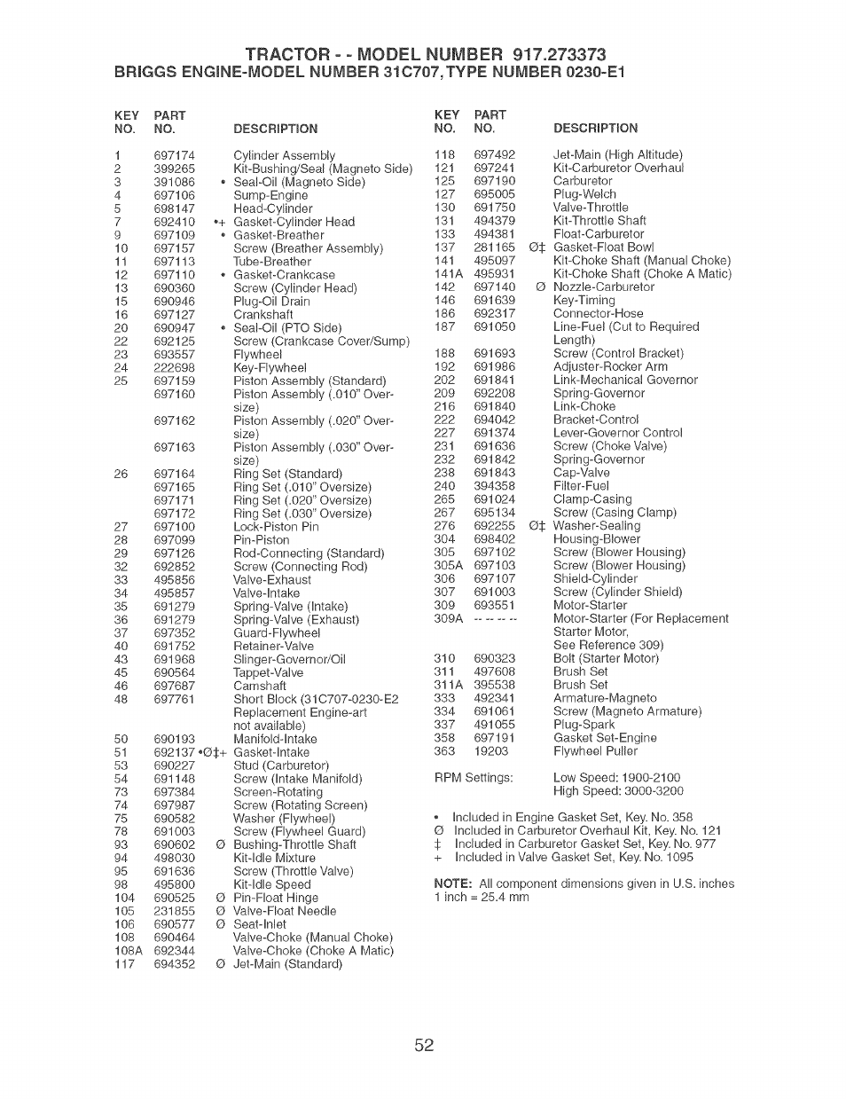 Craftsman 917.273373 User Manual | Page 52 / 56
