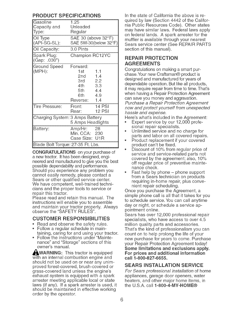 Craftsman 917.273373 User Manual | Page 6 / 56