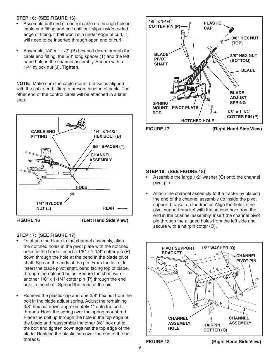 Craftsman SNOW BLADE 486.24441 User Manual | Page 9 / 20