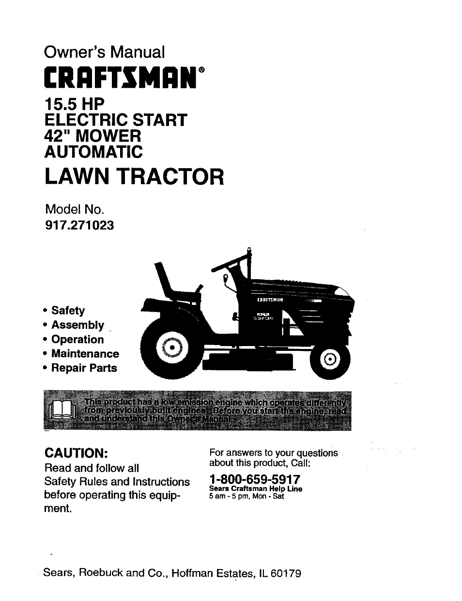 Craftsman 917.271023 User Manual | 60 pages