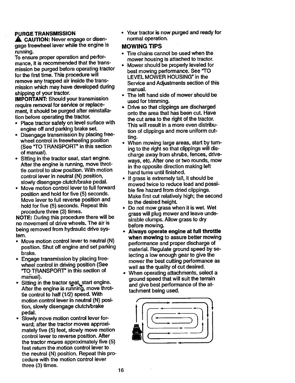 Mowing tips | Craftsman 917.271023 User Manual | Page 16 / 60