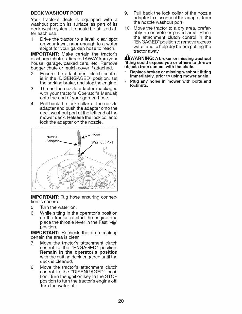 Craftsman 917.28925 User Manual | Page 20 / 64