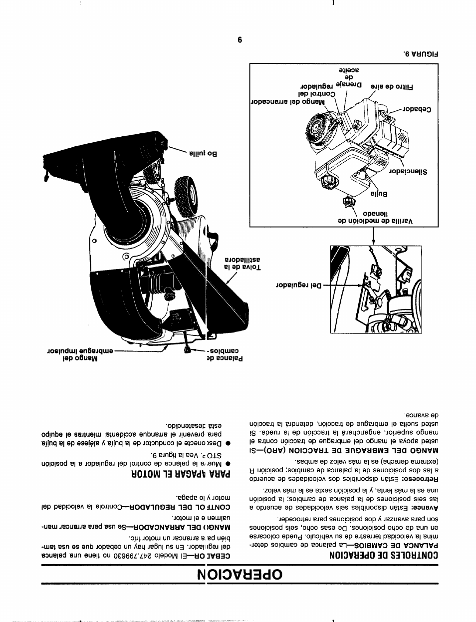 Operacion | Craftsman 247.799620 User Manual | Page 44 / 52