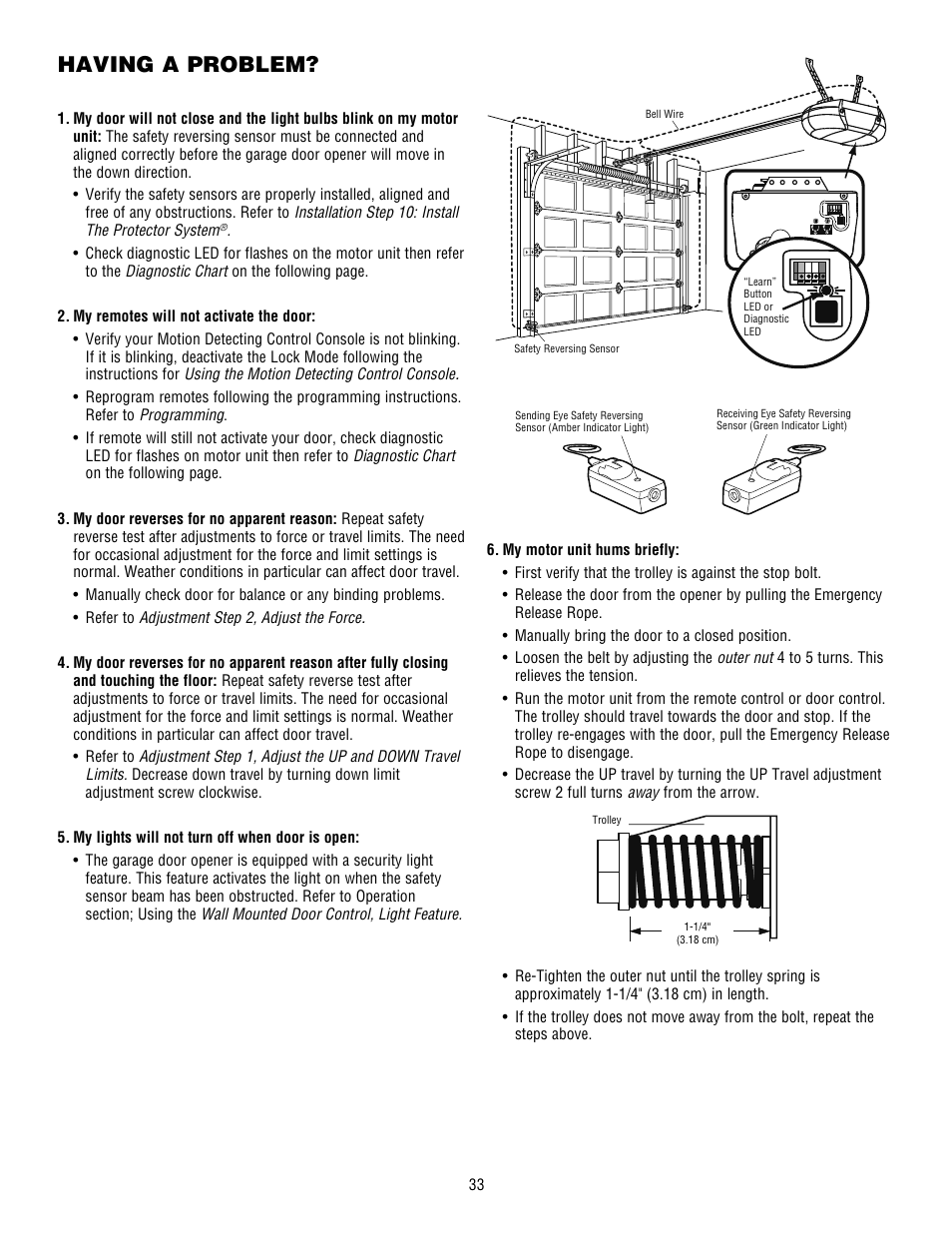 Having a problem | Craftsman 139.53915D User Manual | Page 33 / 76