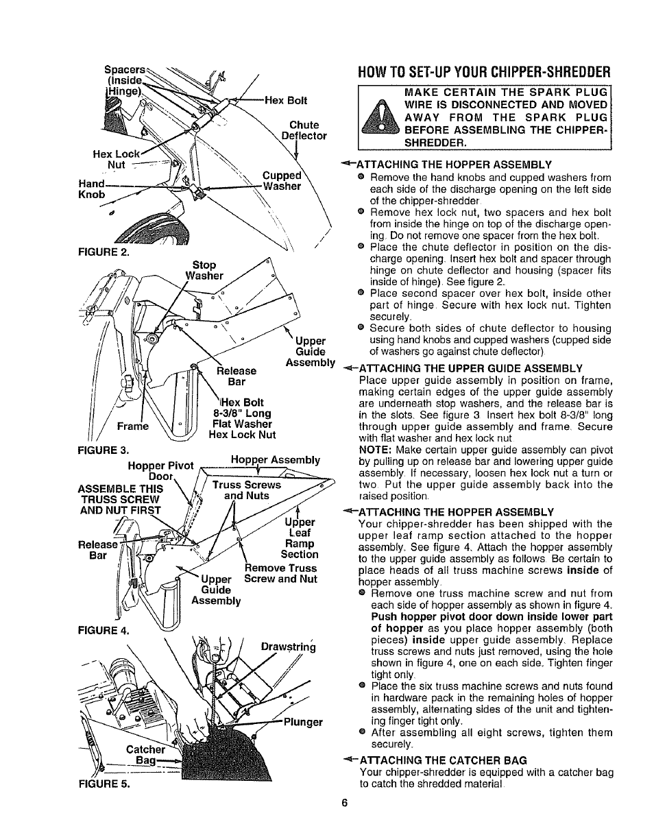 How to set-up your chipper-shredder | Craftsman 247.797852 User Manual | Page 6 / 24