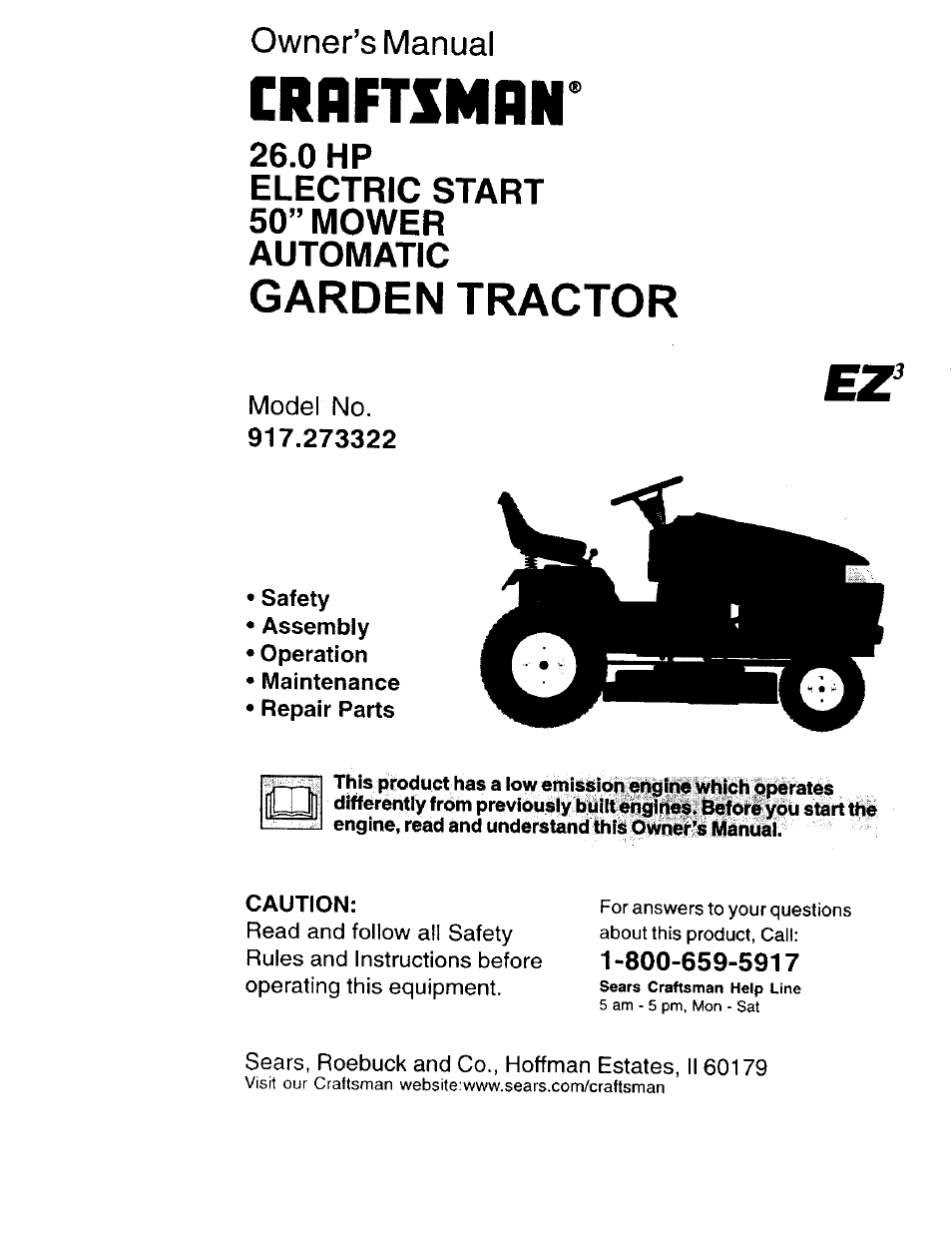 Craftsman 917.273322 User Manual | 64 pages