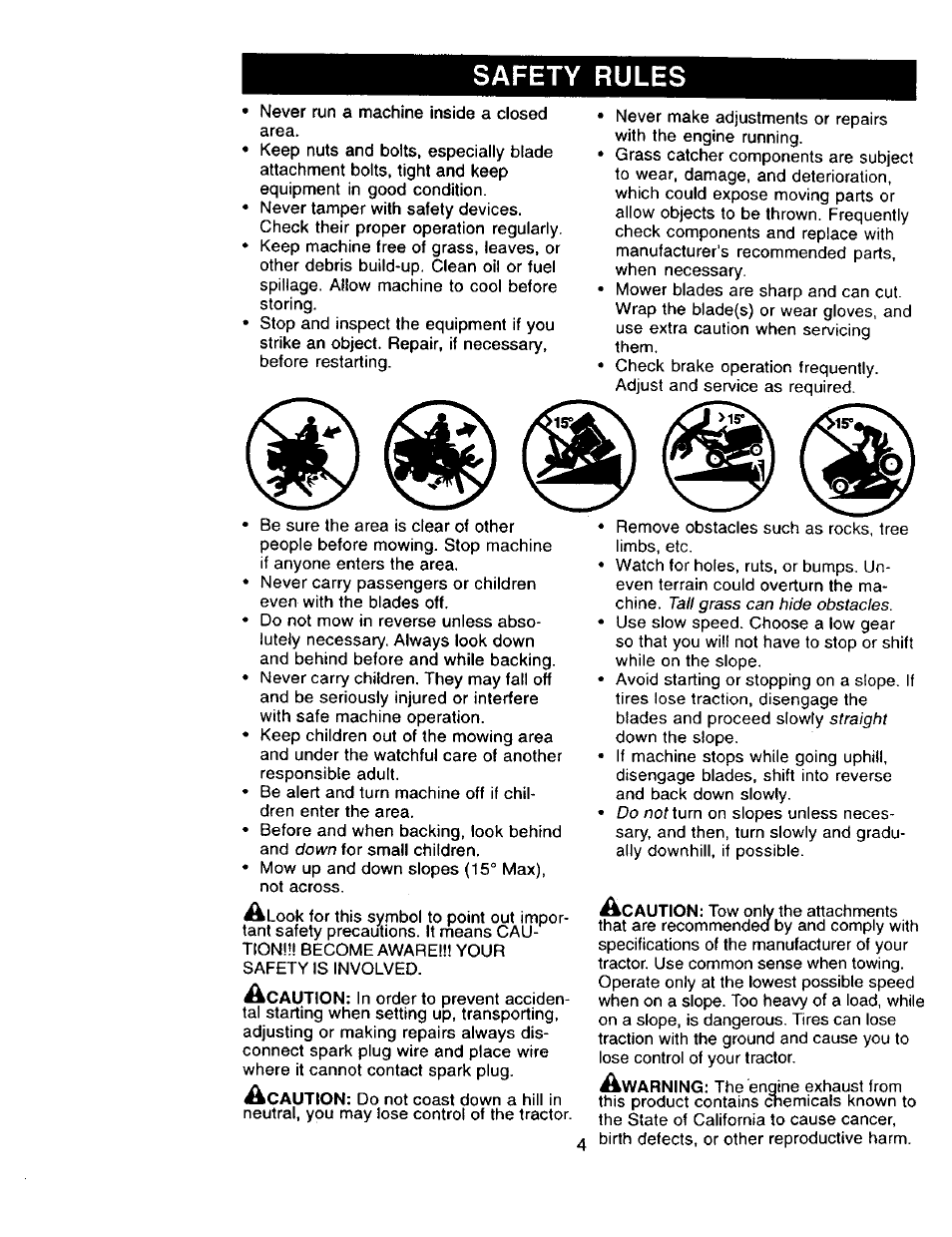 Safety rules | Craftsman 917.273322 User Manual | Page 4 / 64