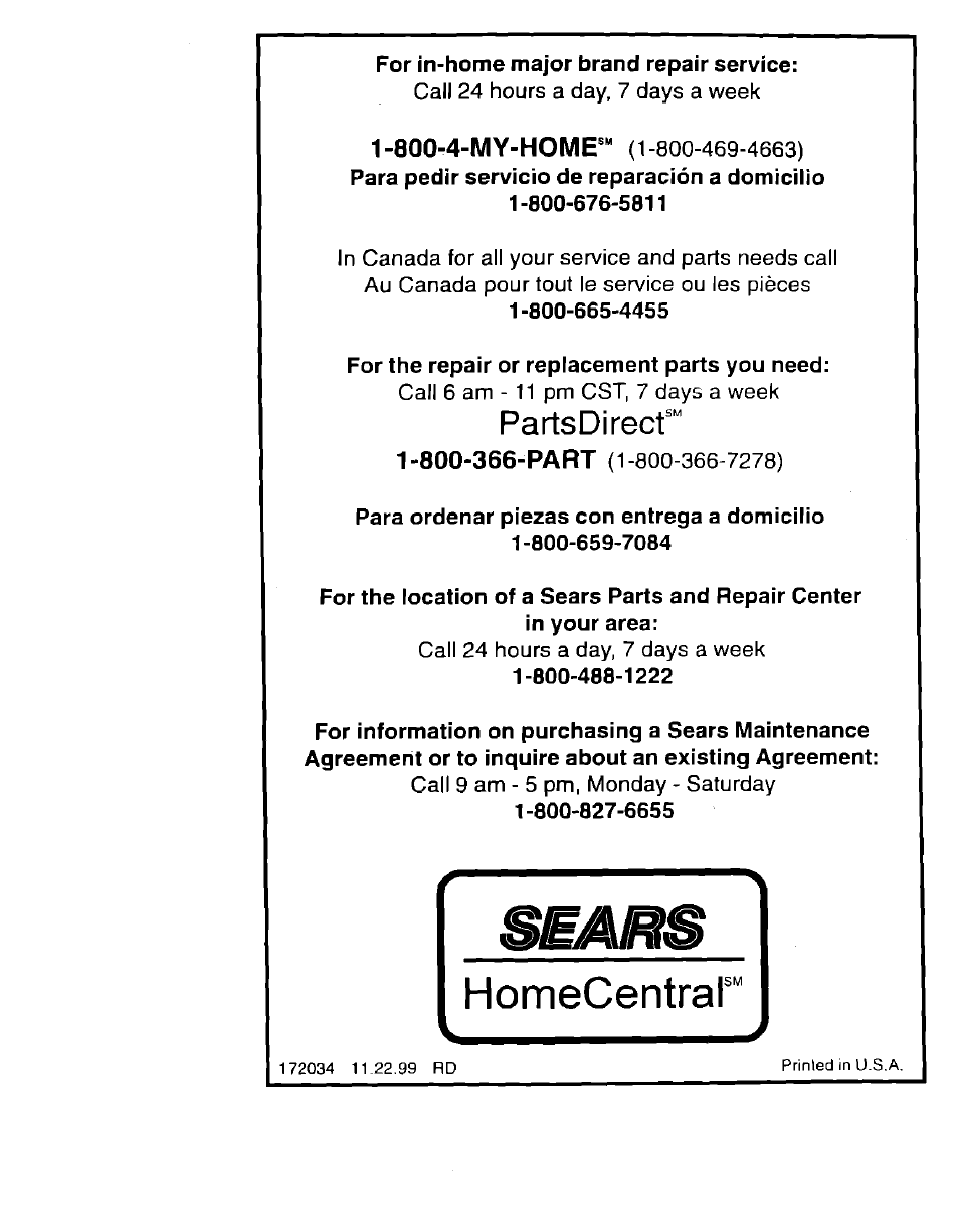Partsdirecf | Craftsman 917.273322 User Manual | Page 64 / 64