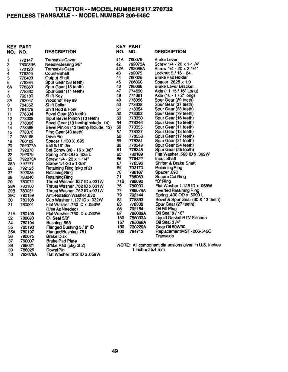 Craftsman 917.270732 User Manual | Page 49 / 60
