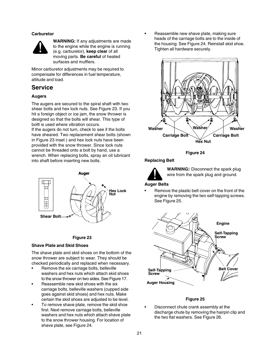 Service | Craftsman 247.88854 User Manual | Page 21 / 64