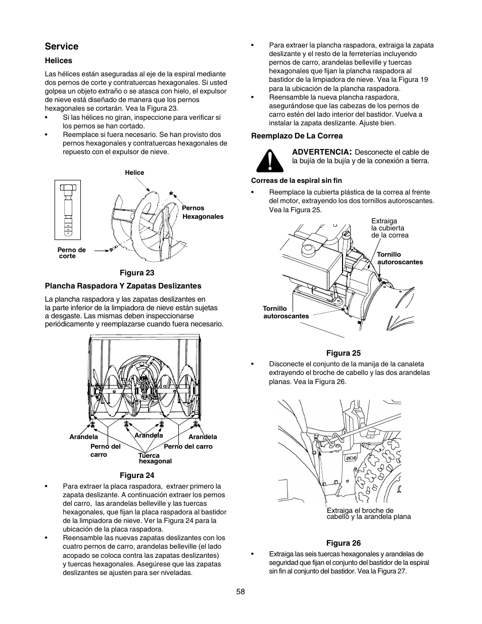 Service | Craftsman 247.88854 User Manual | Page 58 / 64