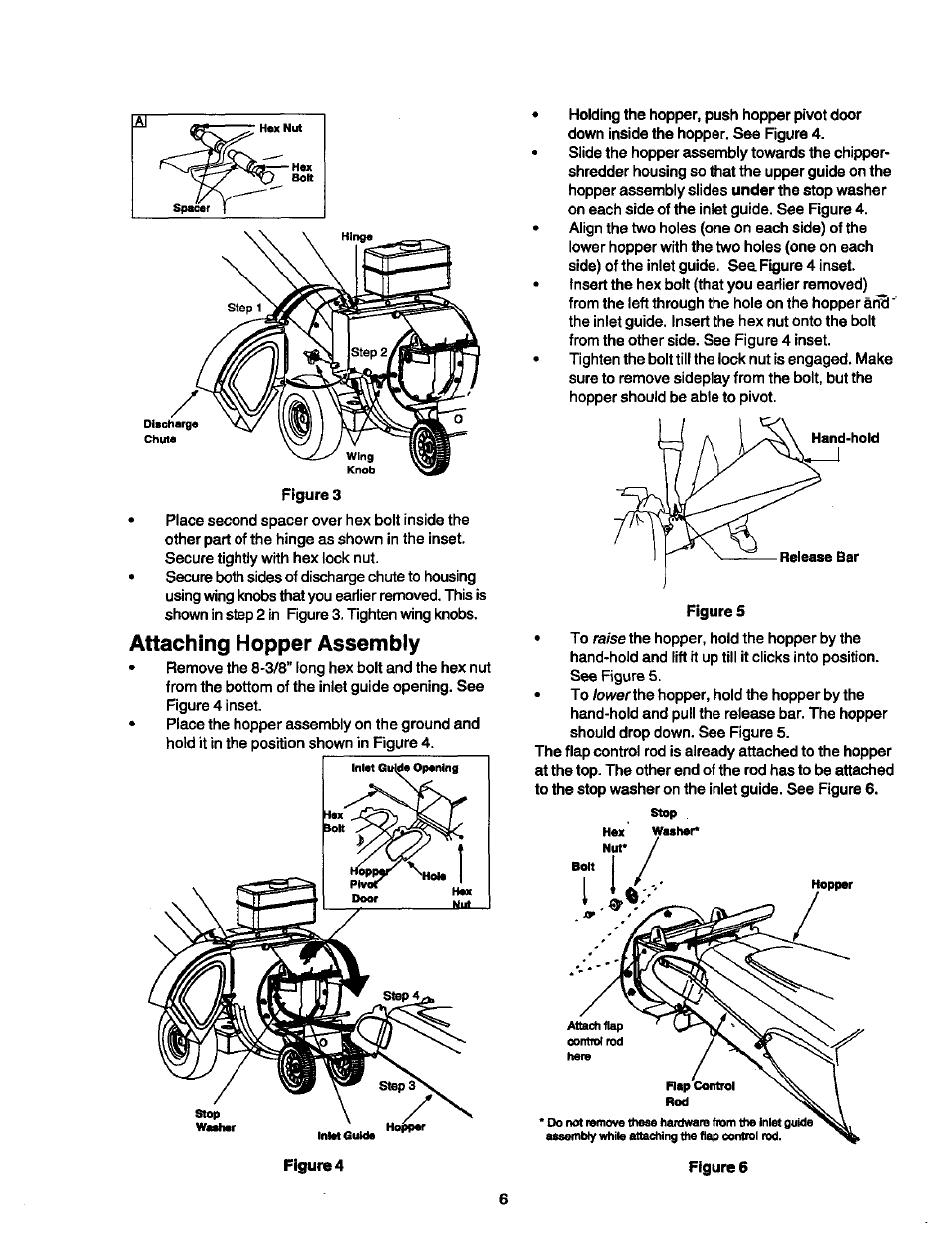 Attaching hopper assembly | Craftsman 247.775890 User Manual | Page 6 / 28