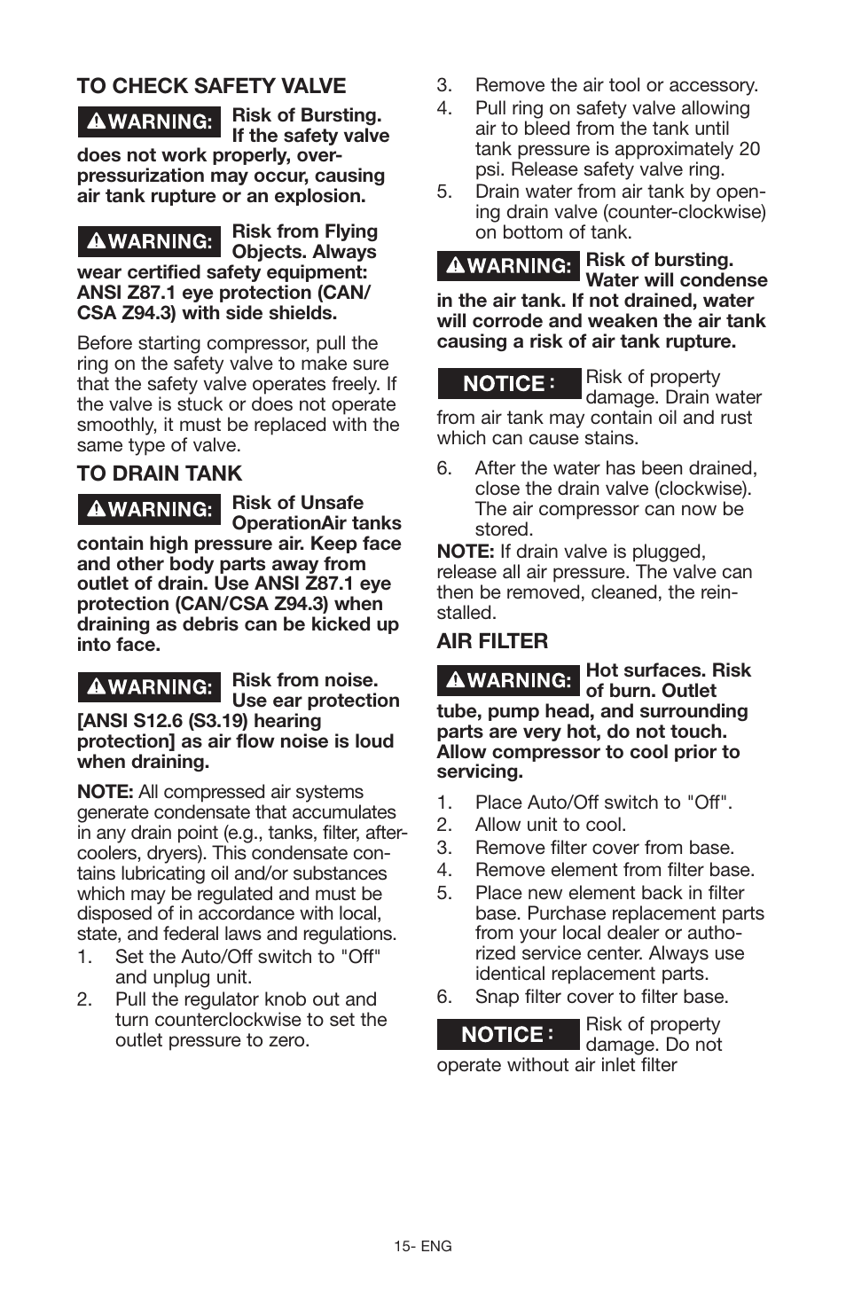 Craftsman 919.167551 User Manual | Page 15 / 44