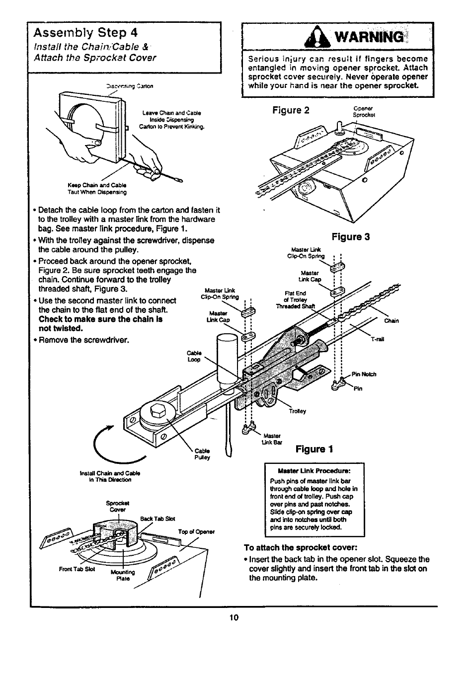 Assembly step 4, Figure 3 | Craftsman 139.53674SRT User Manual | Page 10 / 40