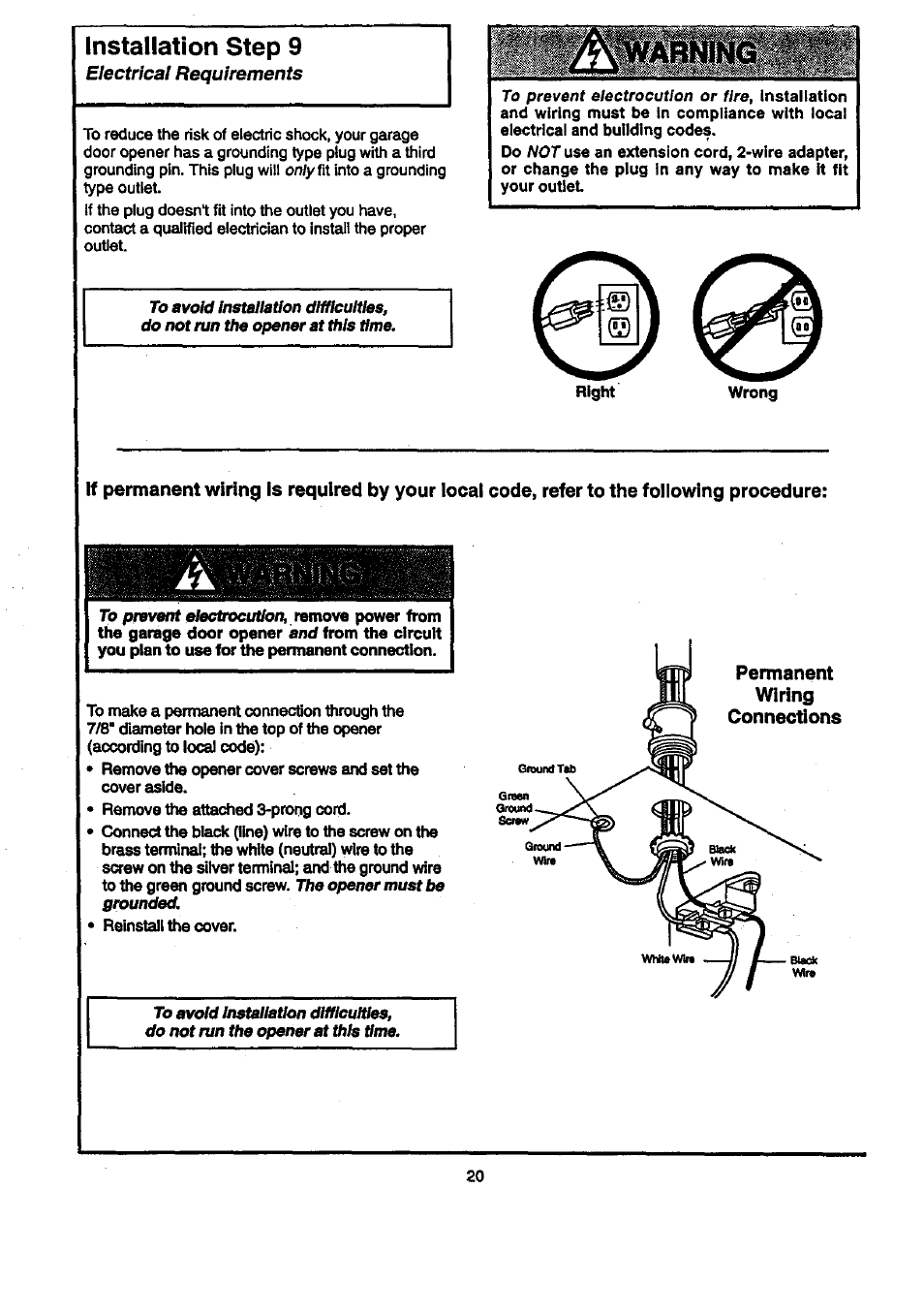 Installation step 9 | Craftsman 139.53674SRT User Manual | Page 20 / 40