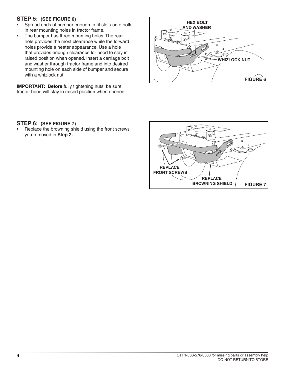 Craftsman FRONT BUMPER 486.245981 User Manual | Page 4 / 8