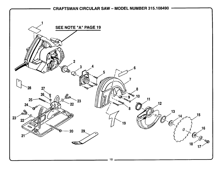 Craftsman 315.108490 User Manual | Page 18 / 20