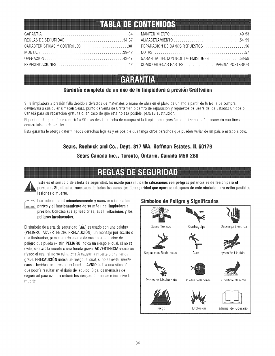 Craftsman 580.752130 User Manual | Page 34 / 60