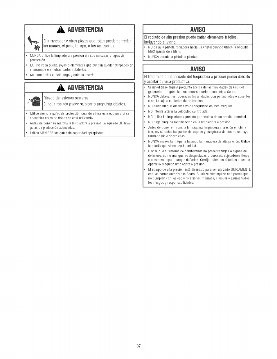 A¥is0, Aiwirtiicia | Craftsman 580.752130 User Manual | Page 37 / 60